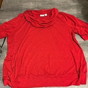 Cato 22/24W Cowl Neck Short Sleeved Shirt